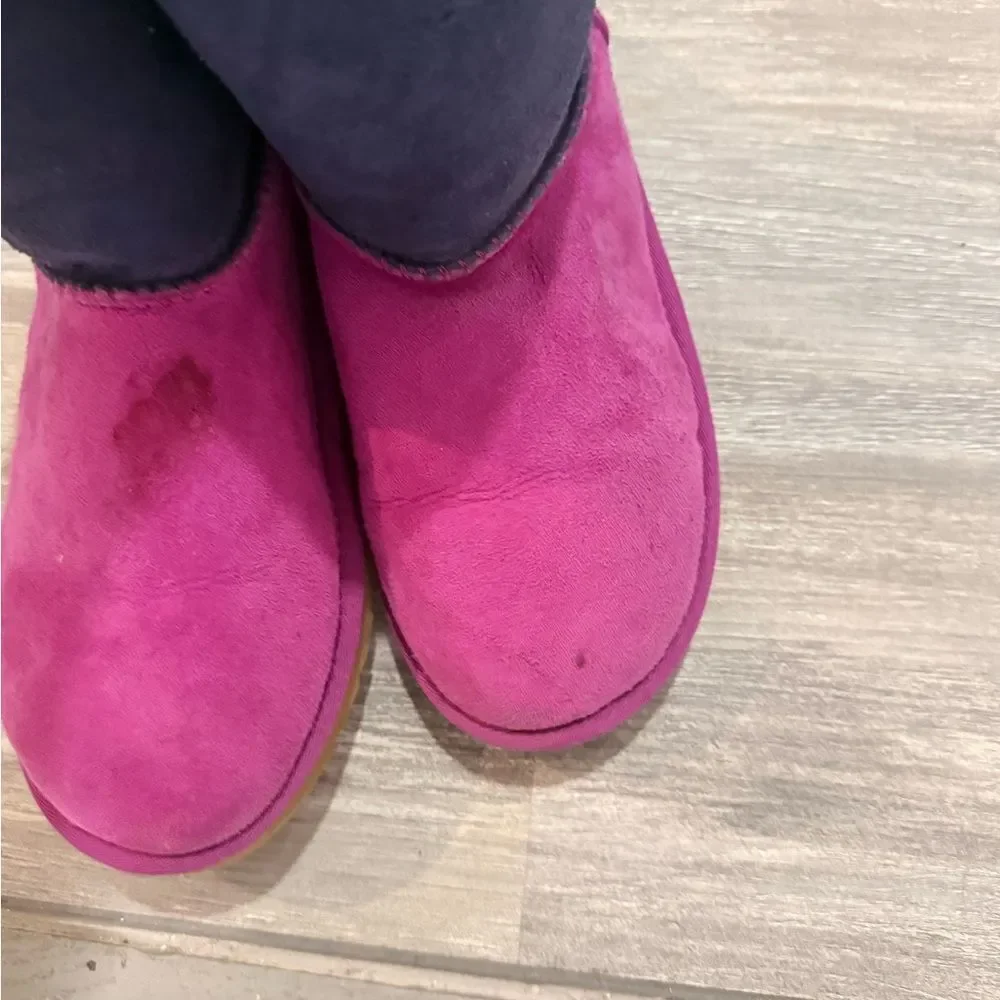 UGG Pink and Navy Winter Boots